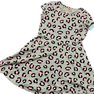 Cat and Jack Leopard Print Dress Girs 10/12